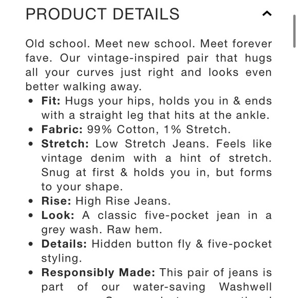 Gap Cheeky Straight High Rise Jeans - Picture 3 of 7